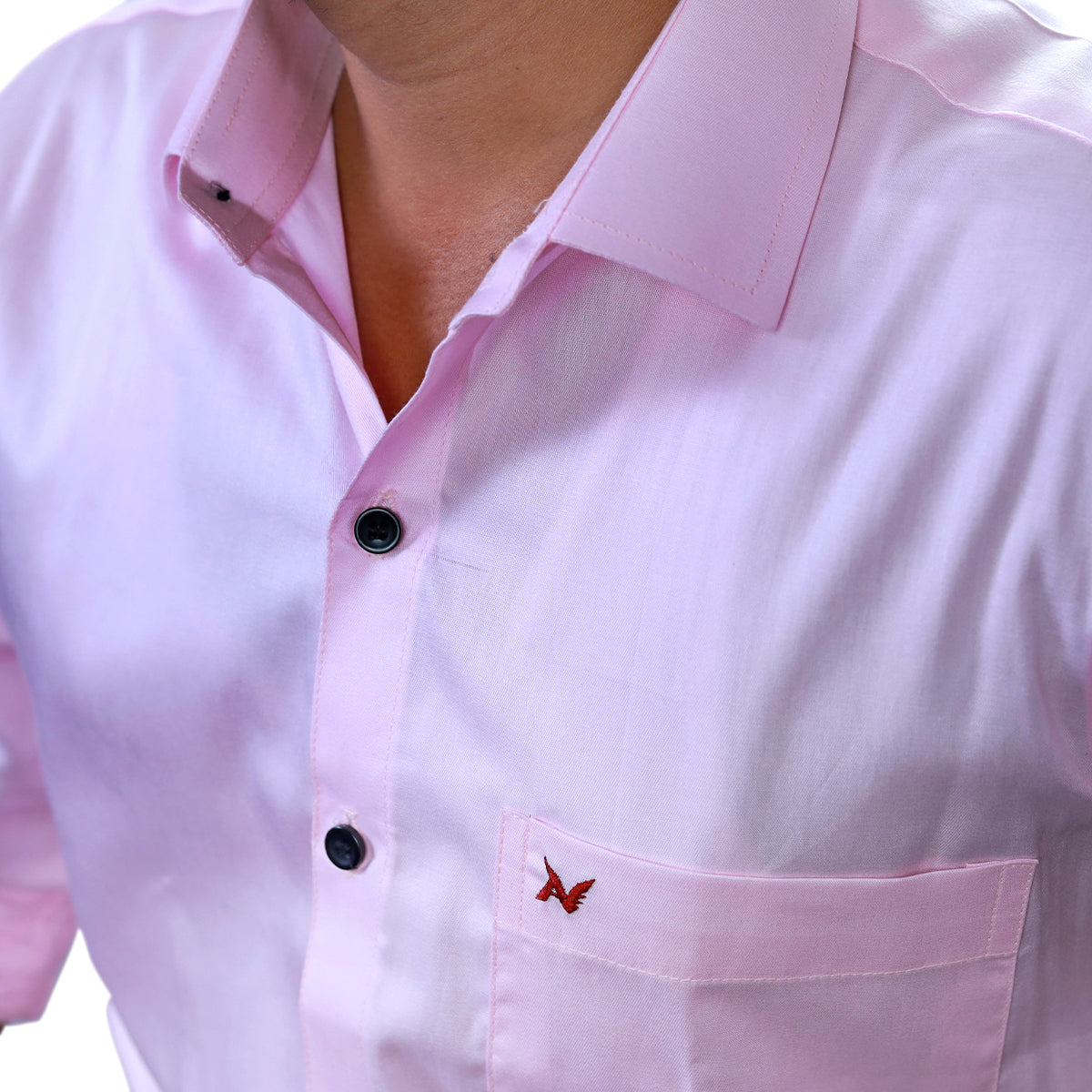 Blush Pink Solid – Formal & Casual Wear - Full Sleeve