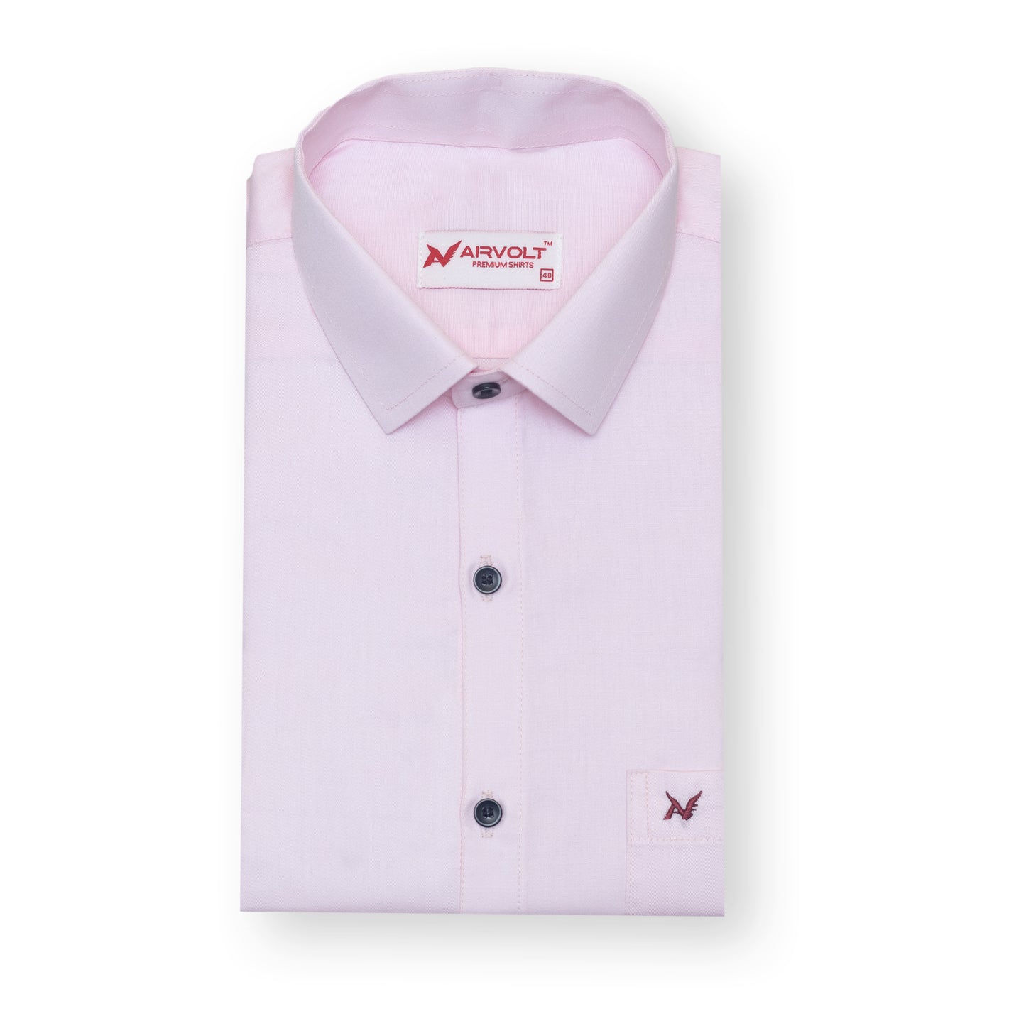 Blush Pink Solid – Formal & Casual Wear - Full Sleeve