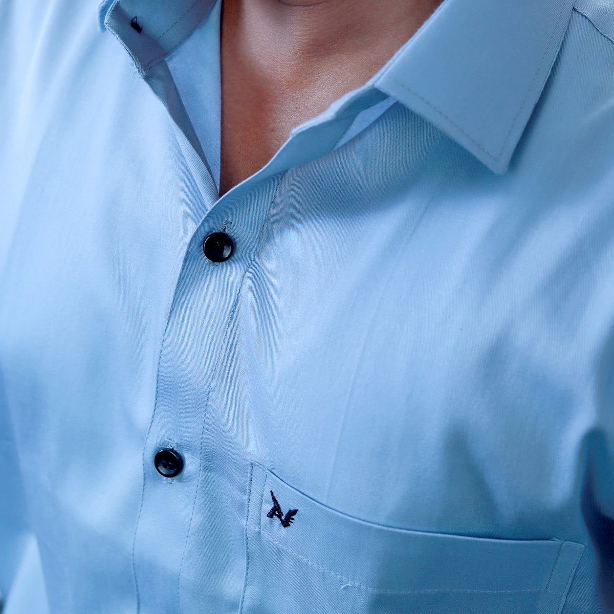 Ice Blue Solid – Formal & Casual Wear - Full Sleeve