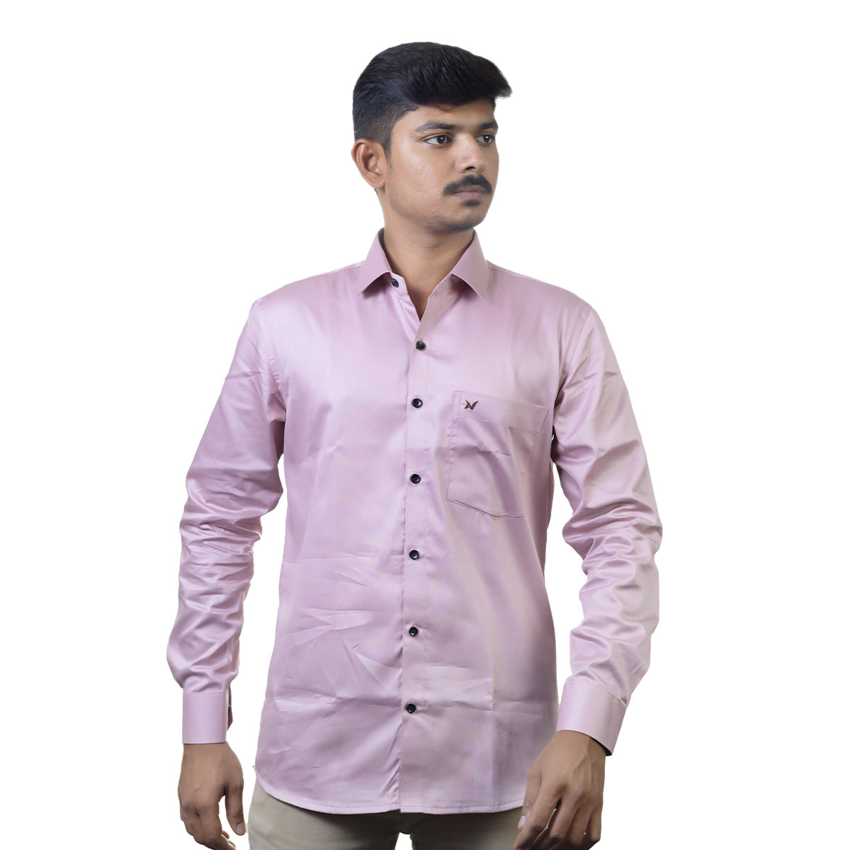 Onion Pink Solid – Formal & Casual Wear - Full Sleeve